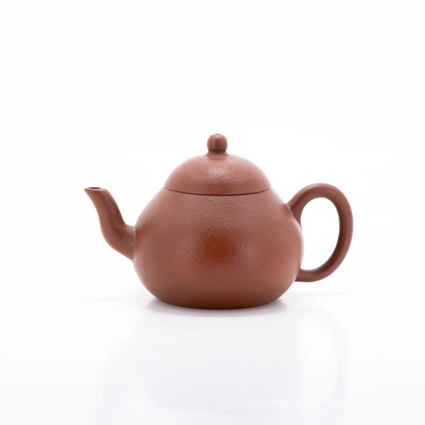 宜興1980年代朱泥梨皮梨形茶壺
